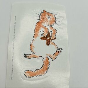 Louis Vuitton Orange Cat Sticker